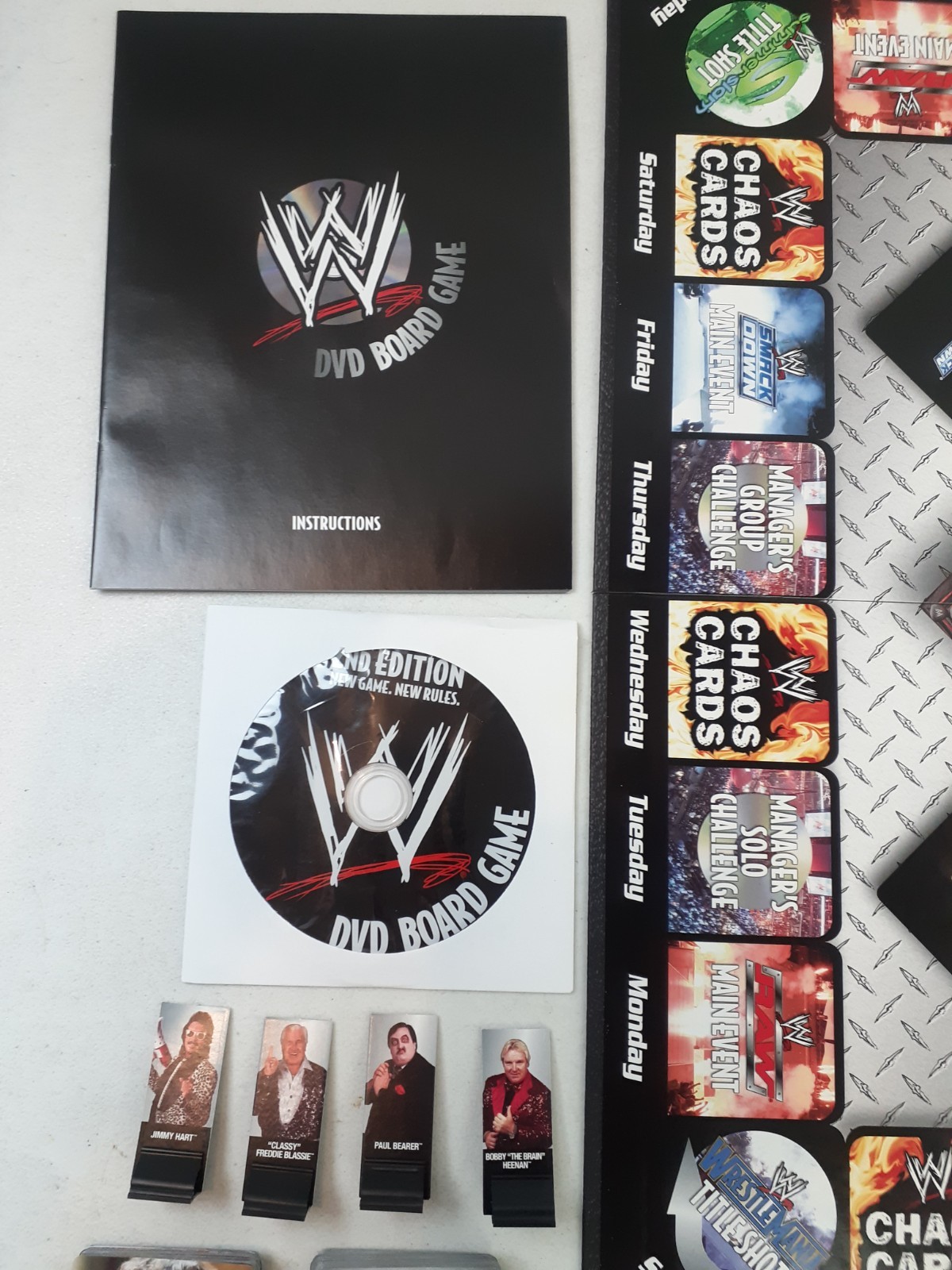 WWE DVD Board Game Wrestling 2nd Edition SBG Raw Smackdown 2006 COMPLETE 426