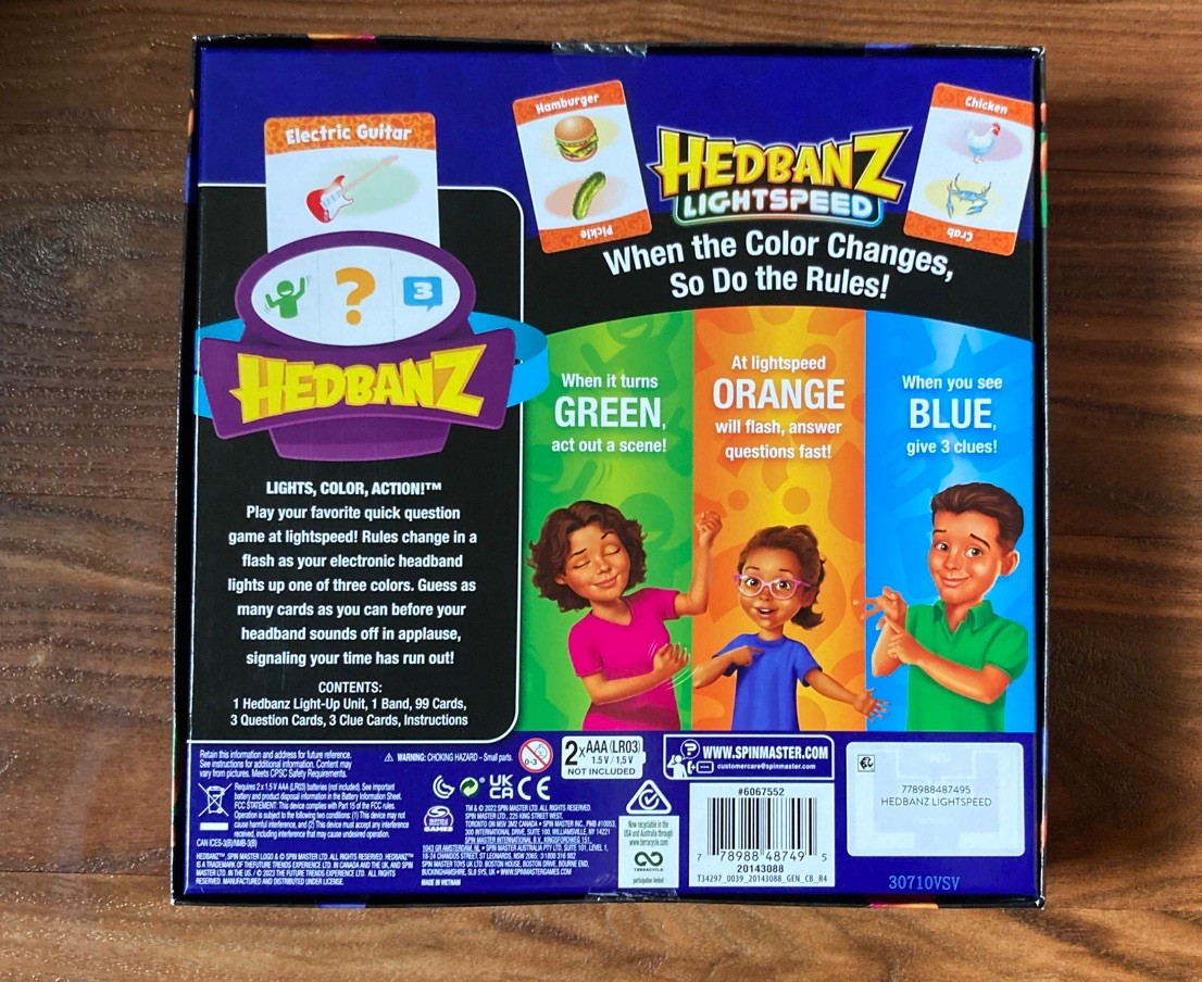 Hedbanz Lightspeed Board Game 2 To 6 Players Ages 6+ BRAND NEW SEALED