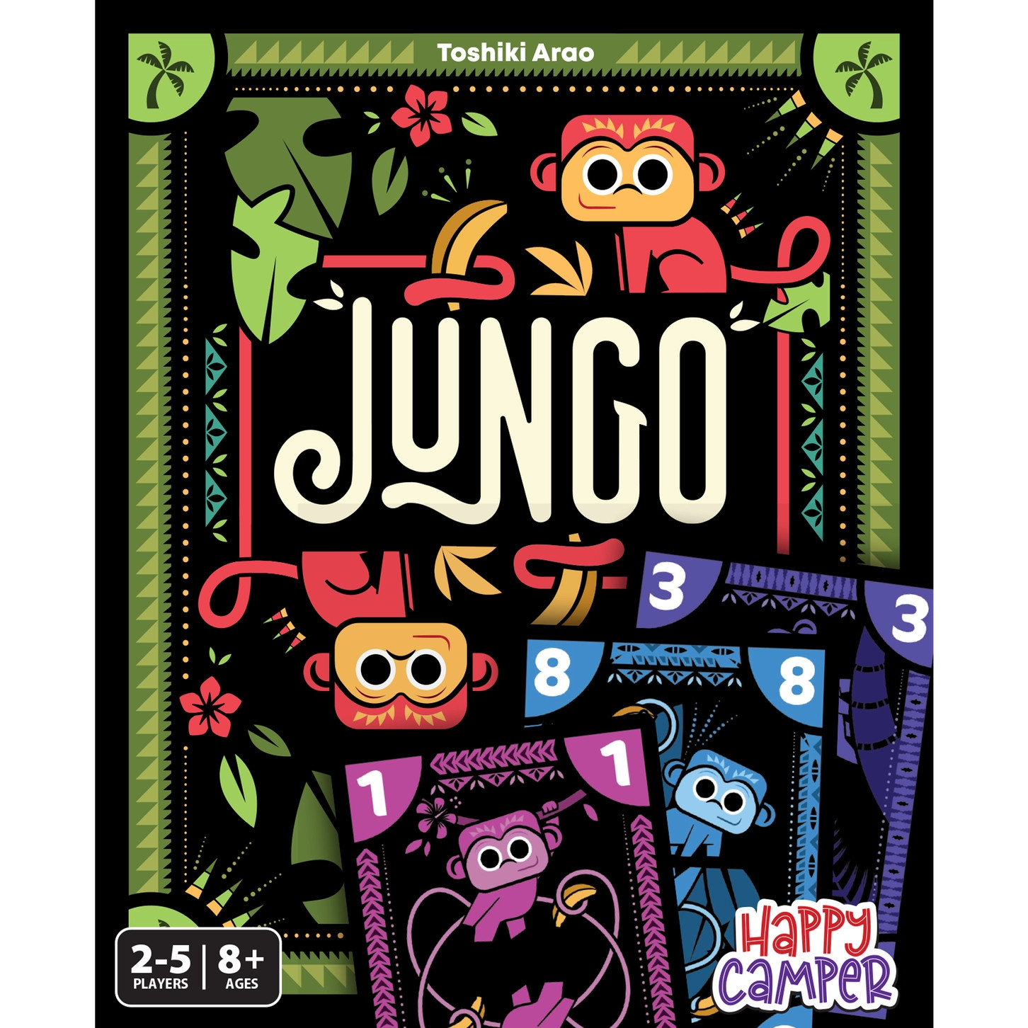 Jungo Card Game Happy Camper HCG-2005 Family Shedding Jungle Fast Quick