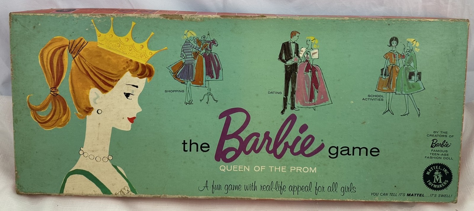 1960 Barbie Queen of the Prom Game by Mattel Complete in Good Cond FREE SHIPPING