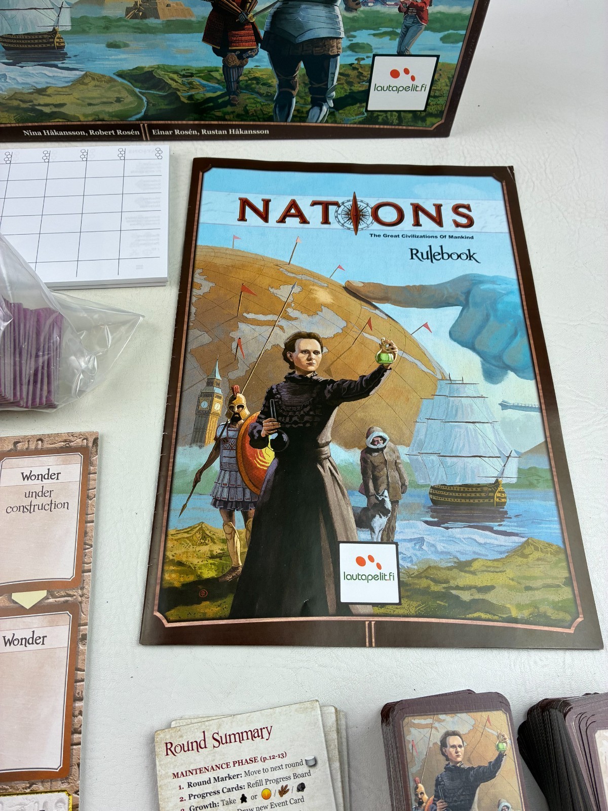 Nations Board Game Lautapelit Asmodee 2013 Complete 1-5 Players