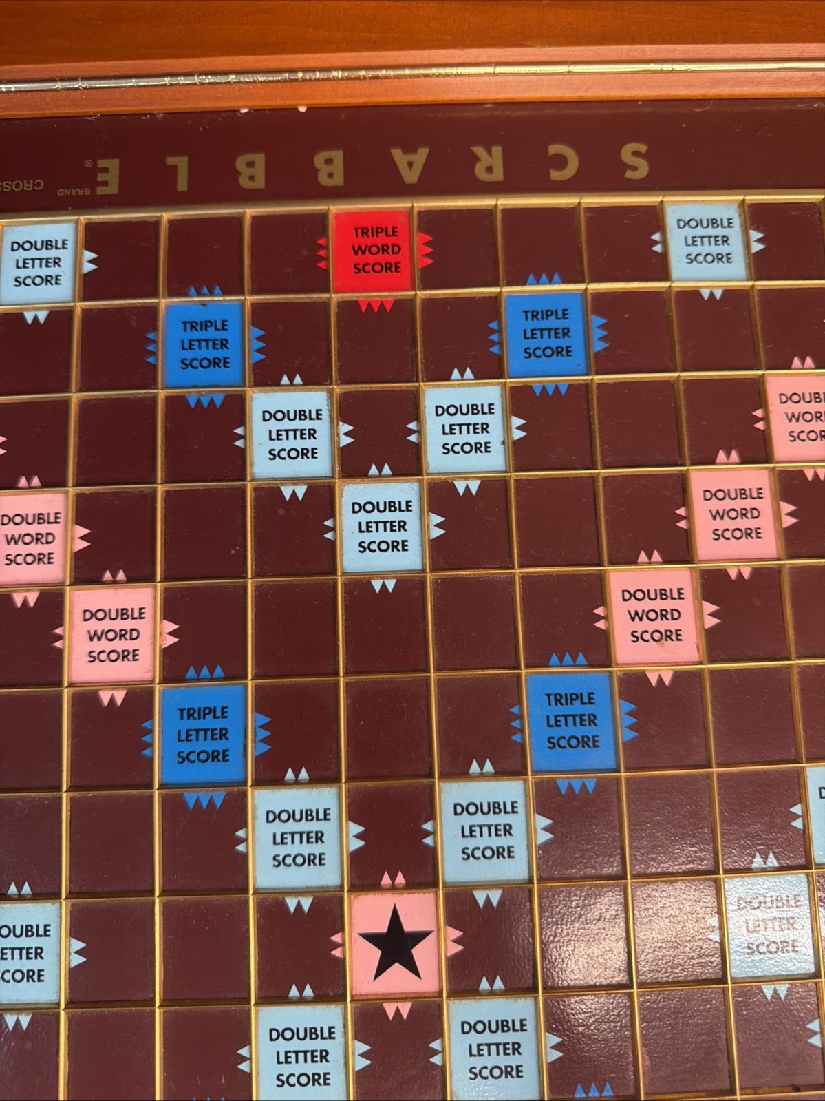 Vintage Franklin Mint Edition Scrabble 1990 Wood TURNTABLE BOARD ONLY