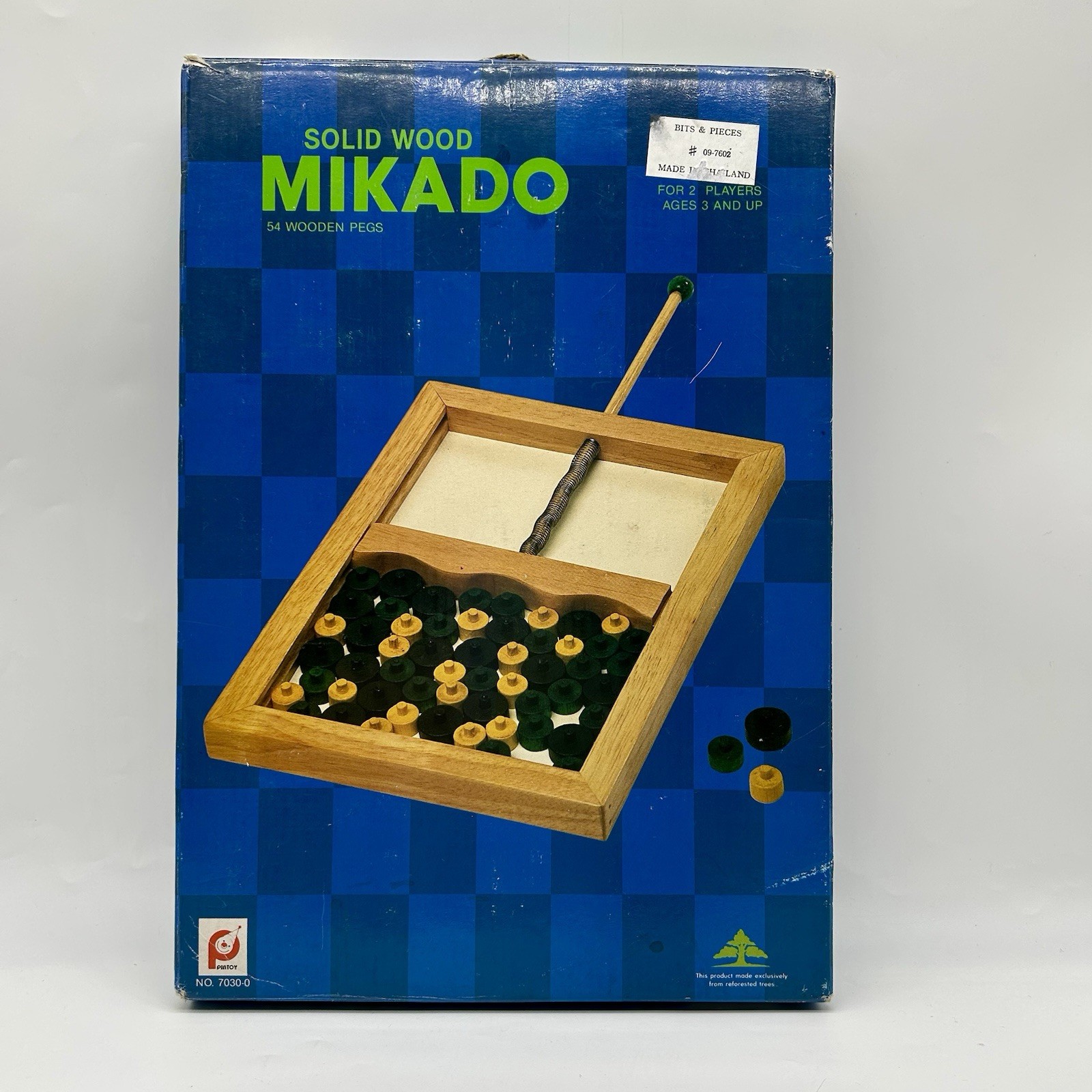 Mikado Bits and Pieces Wooden Board Game Pieces Sealed Complete Thailand