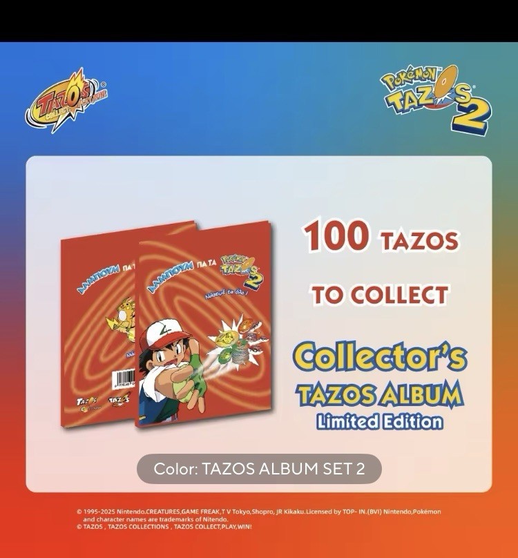 Pokemon TAZOS Collections Complete Album Set 81/100/90Pcs Flippo Pogs Tags Spani