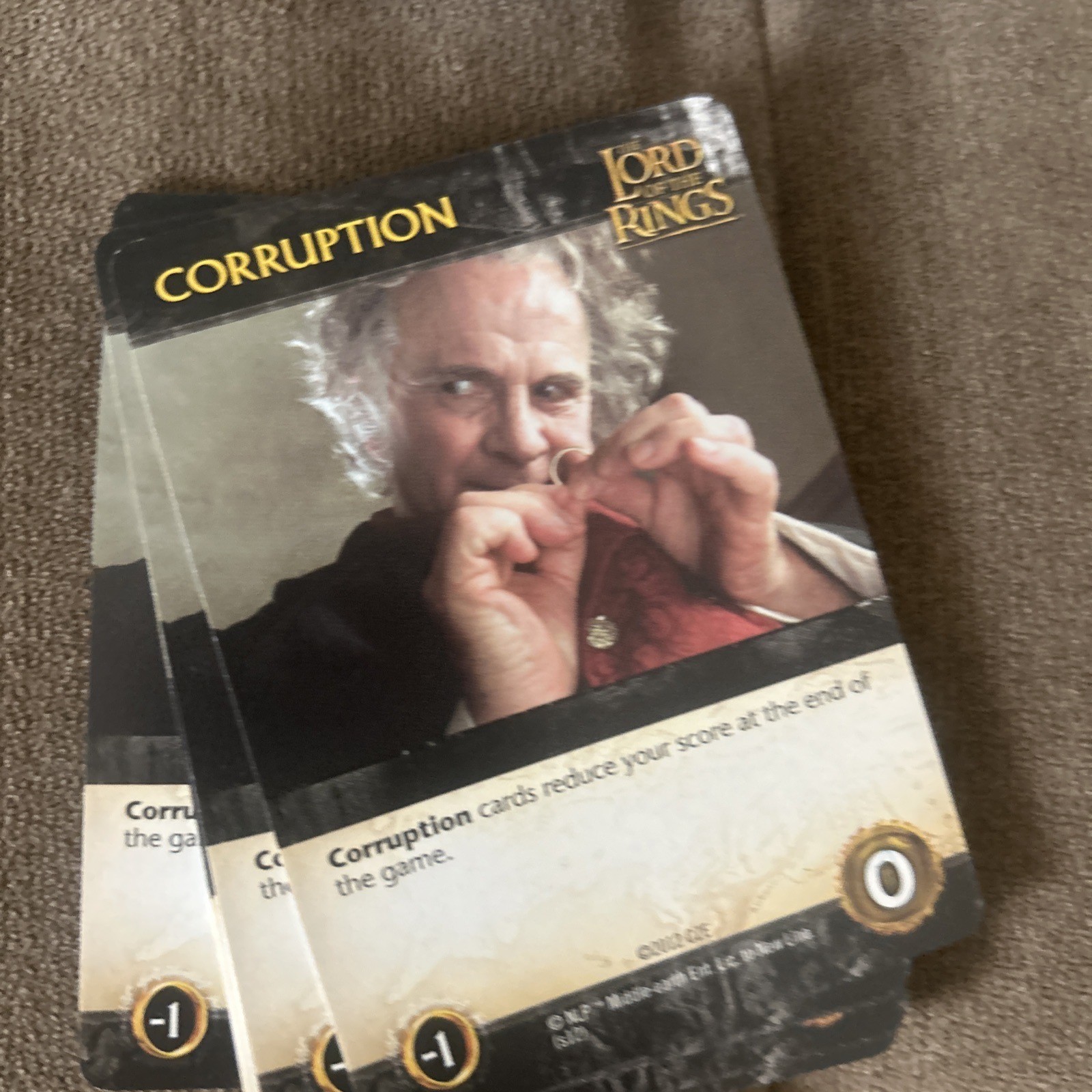 LORD OF THE RINGS Fellowship of the Ring Deck-Building Game LOTR Cryptozoic 2012