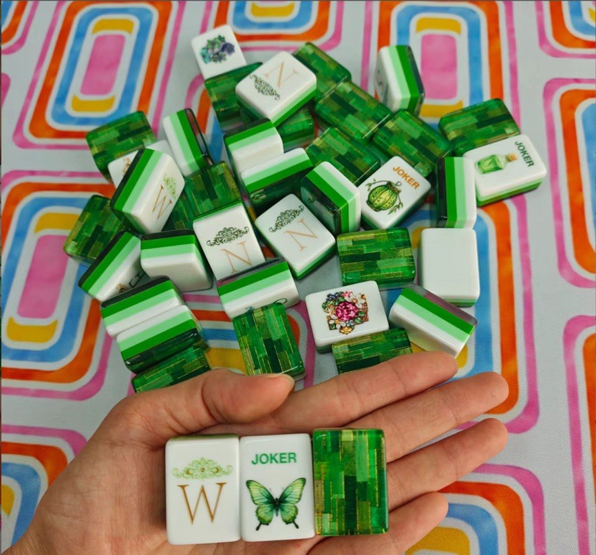 Forest Wizard Pearls Mahjong Set Of Tiles American Mahjong Mahj Oh My Line Set