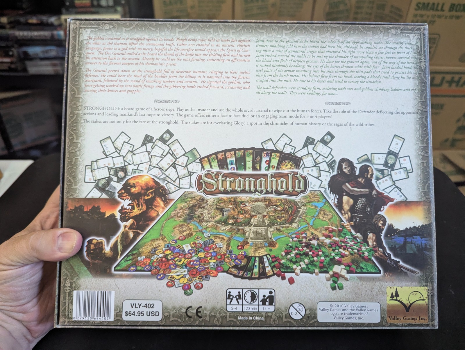 STRONGHOLD Board Game 100% COMPLETE 2010 AWARD WINNER