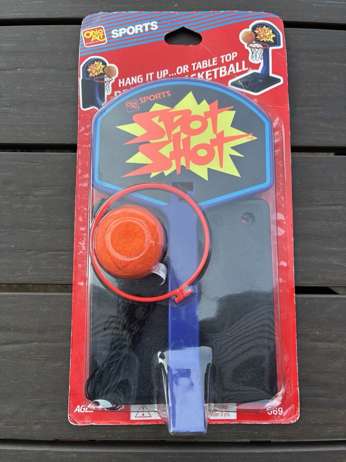100% NIB Ohio Arts Spot Shot Vintage 90s Travel Basketball Toy Hot Shot