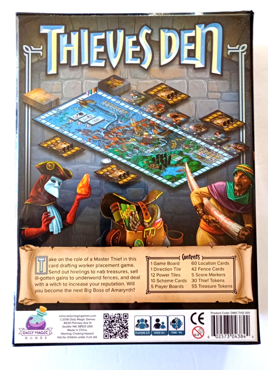 Thieves Den Board Game from Daily Magic Games New in Shrink