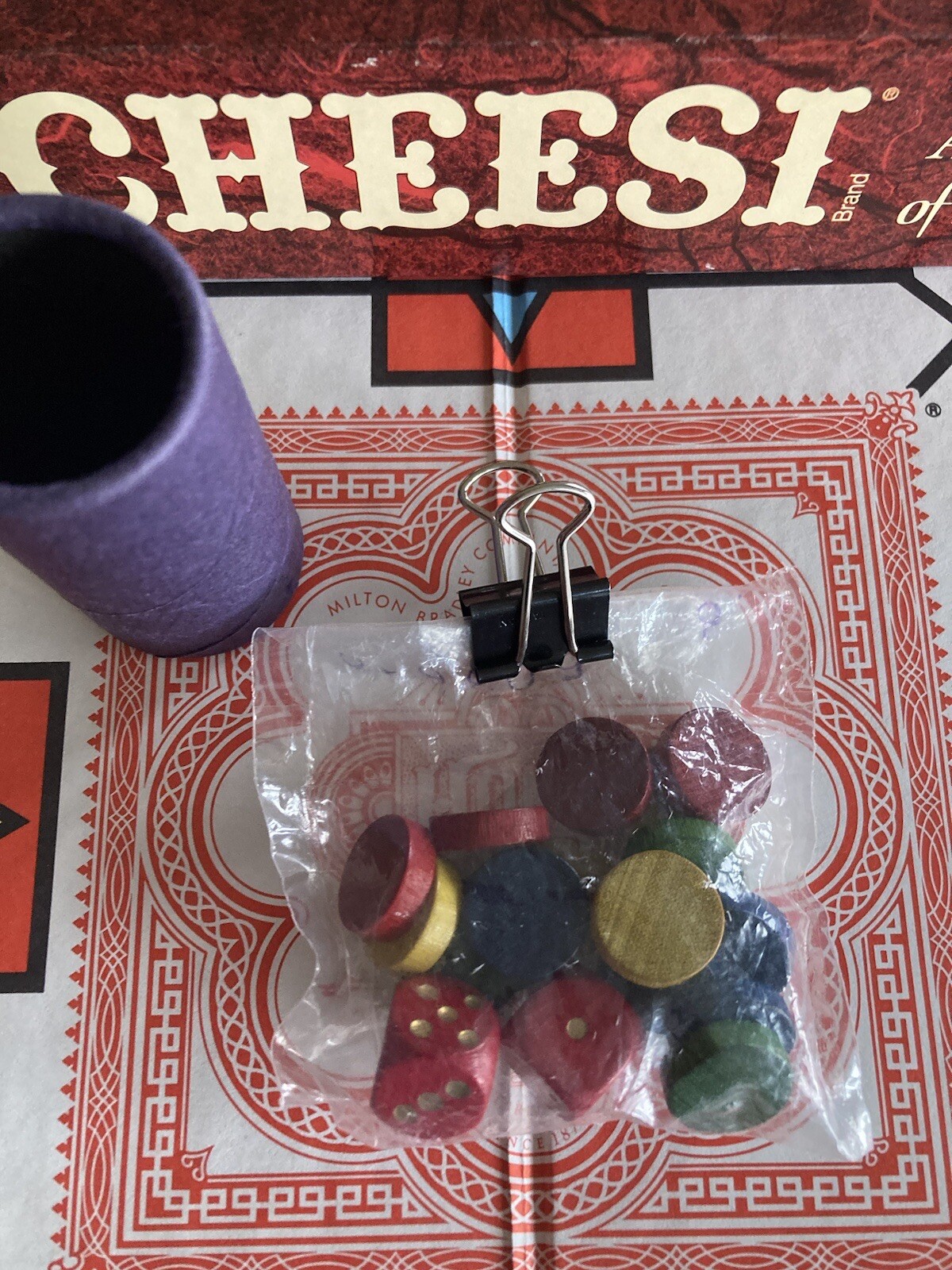 Vintage Parcheesi Board Game with Wood Pawns, 4037, 1989