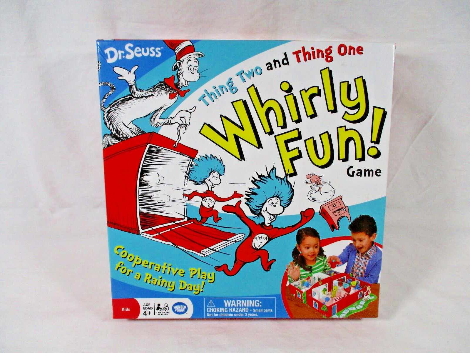 Dr. Seuss Whirly Fun Game COMPLETE Wonder Forge 2016 Cat in the Hat Some Issues