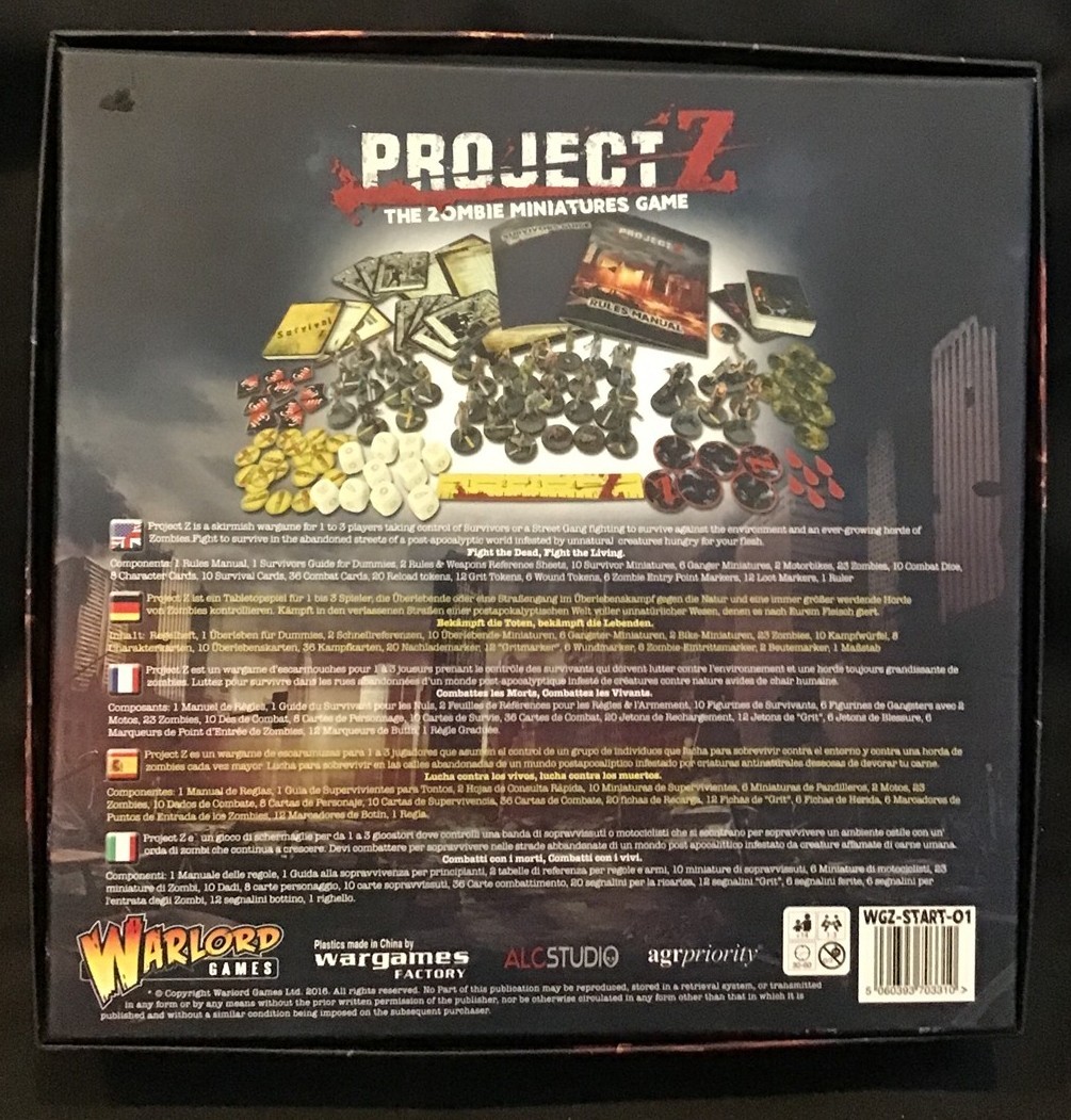 Project Z ~ The Zombie Miniatures Games ~ Never Played ~ OEJ