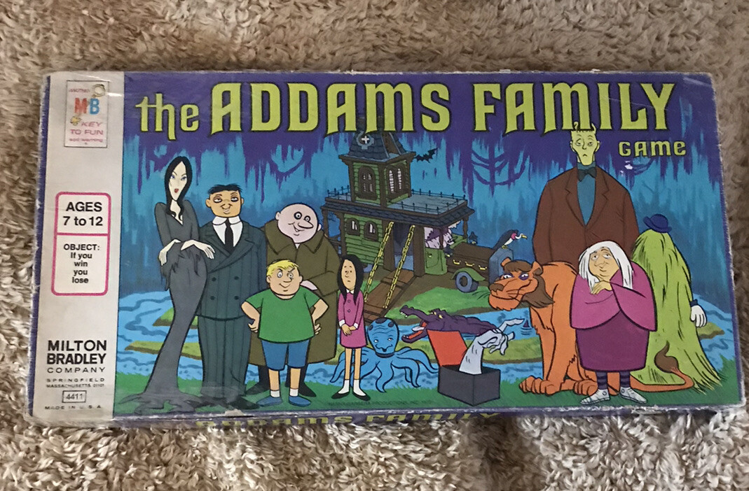 Vintage 1974 Milton Bradley The Addams Family Board Game In Original Box