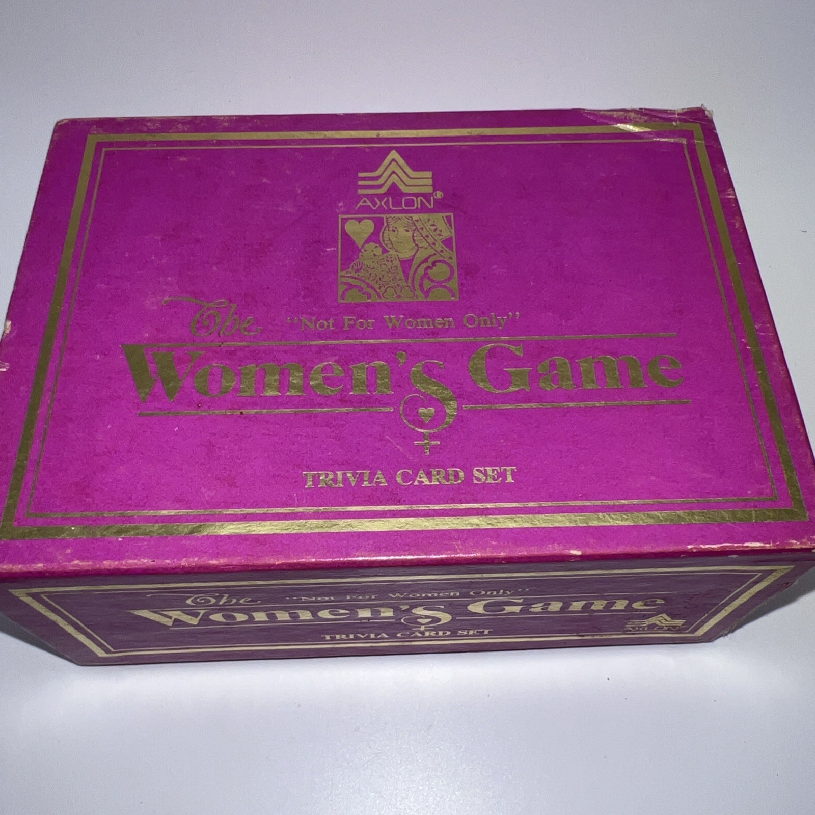 Women’s trivia card set AXLON~The “Not for Women Only” game w/inst VTG 1984