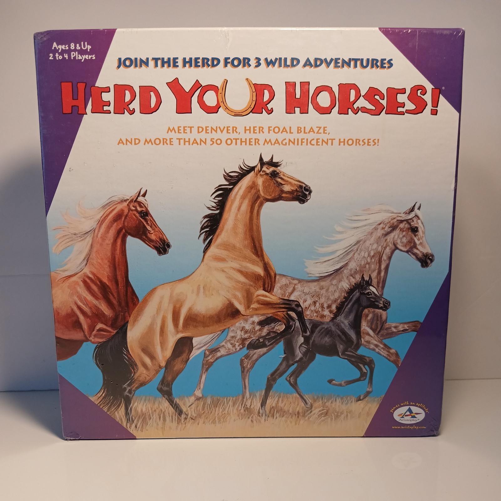 Herd Your Horses Board Game 3 Wild Adventures Aristoplay Sealed New