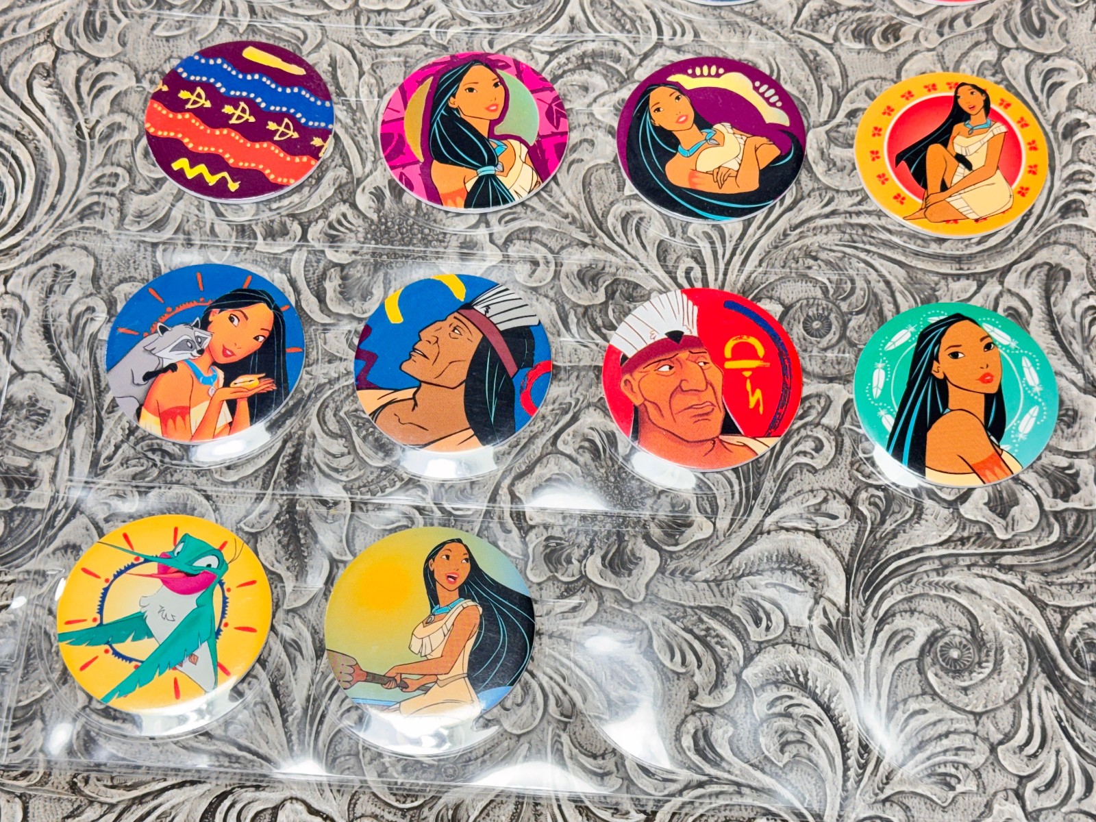 RARE Vintage POG Slammer LOT Disney Pocahontas Canada Games WPF 1995 1-78 SET