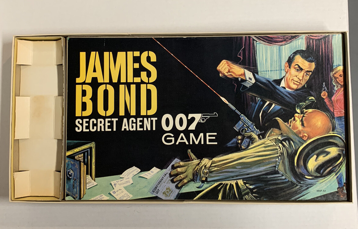 VINTAGE – James Bond 007 Secret Agent Board Game – Milton Bradley 1964