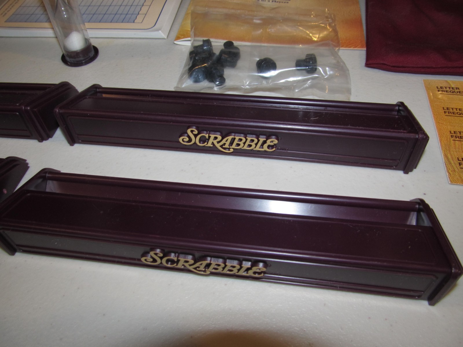 Scrabble Deluxe Collector’s Edition Rotating Turntable Crossword Game #4034