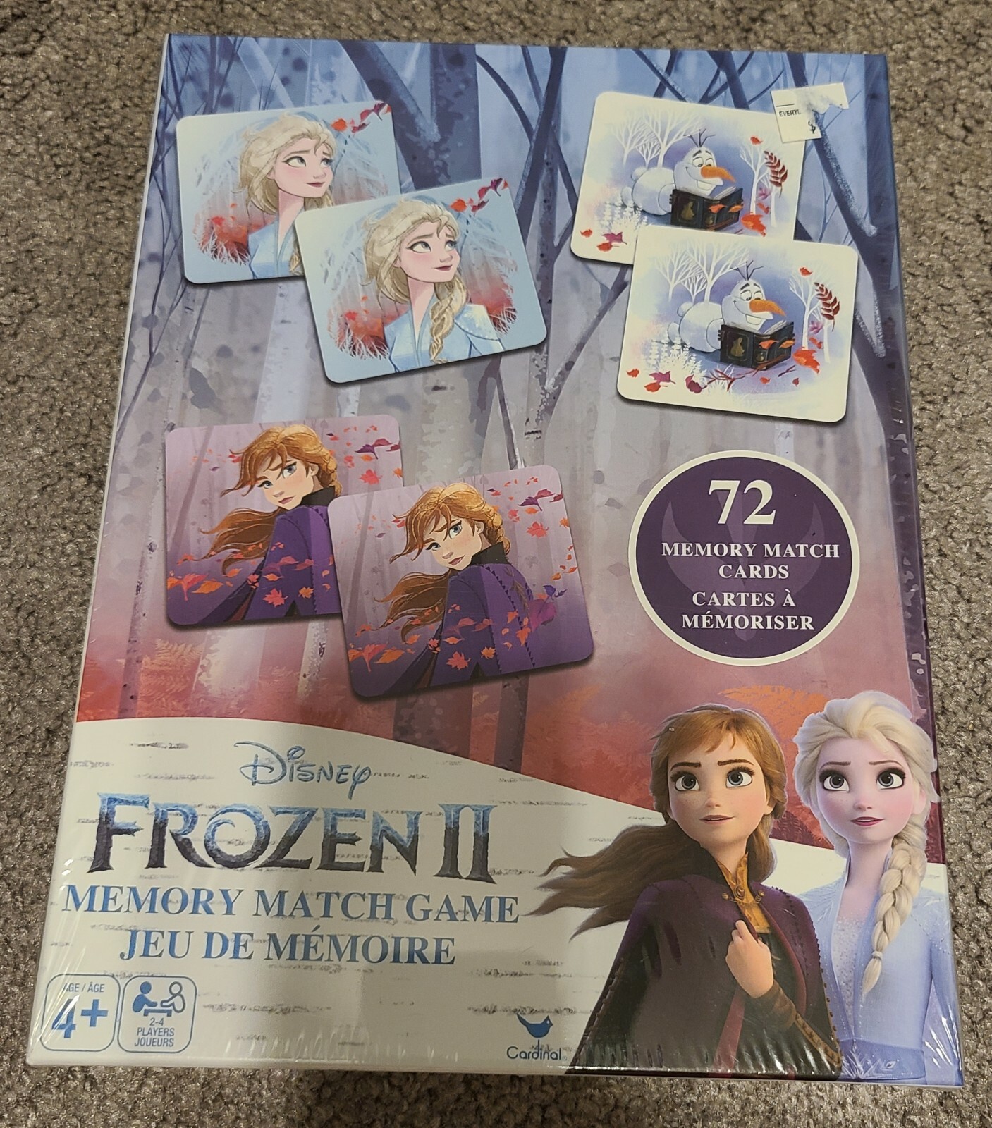 Frozen II Memory Match Game Olaf Elsa Anna Sven Kristoff NEW FAMILY GAME NIGHT