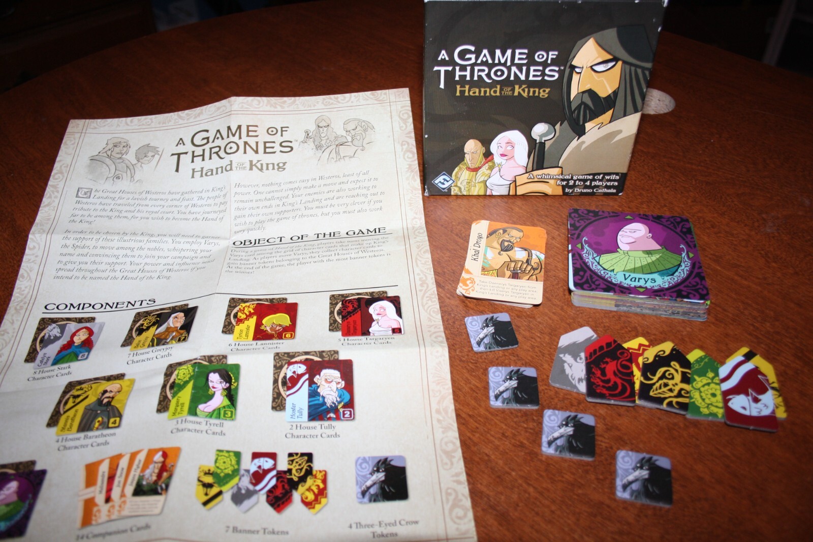 A Game of Thrones – Hand of the King -Whimsical Game of Wits -Bruno Cathala 2016