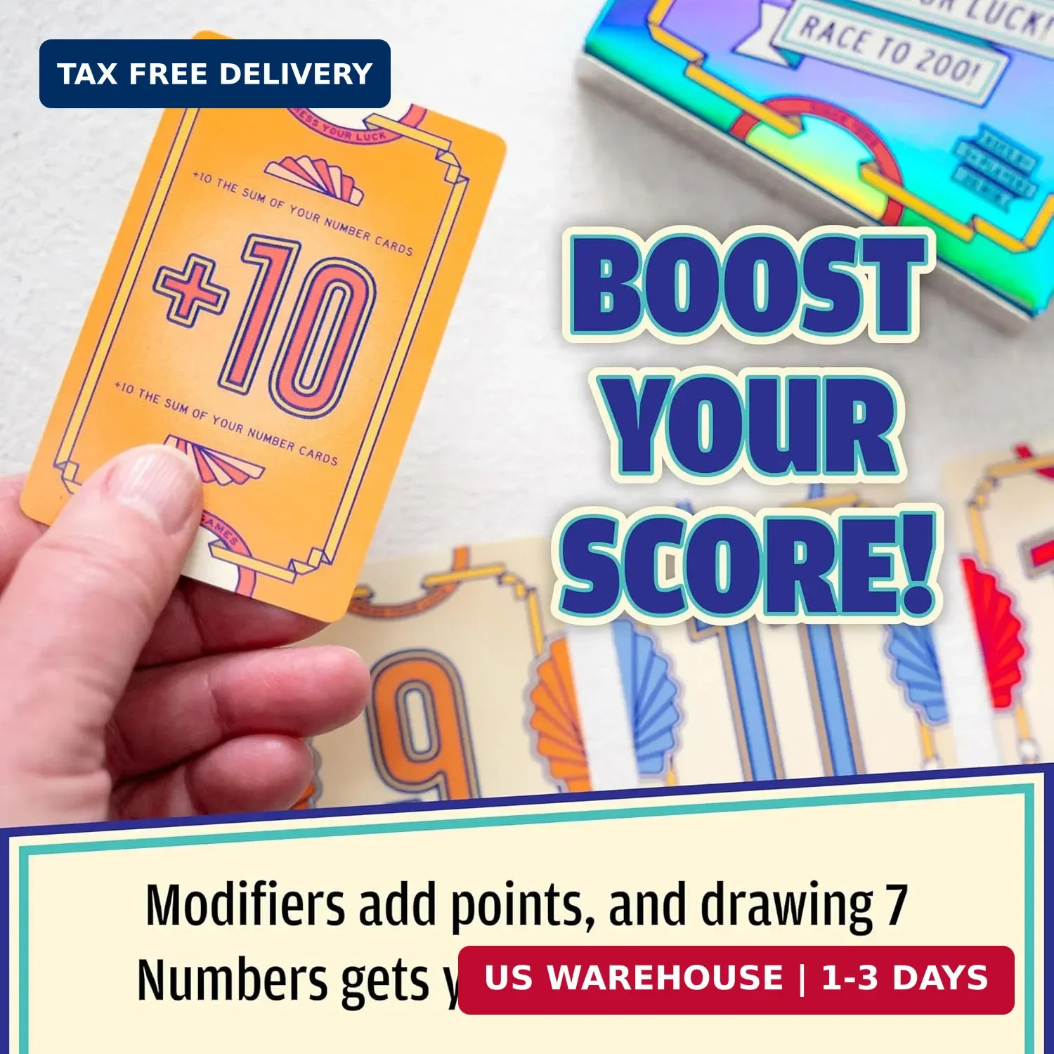 USAOPOLY Flip 7, The Ultimate Blend of Press Your Luck & Strategy, Fast-Paced Ad