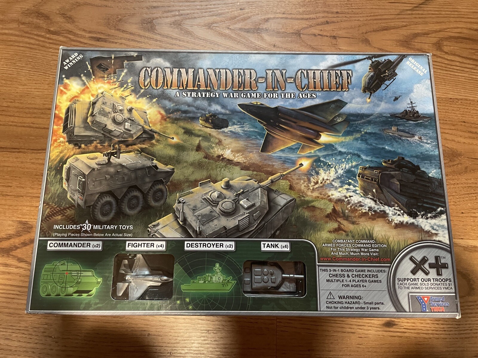 Commander-In-Chief: Strategy War Board Game with Chess and Checkers Complete++++
