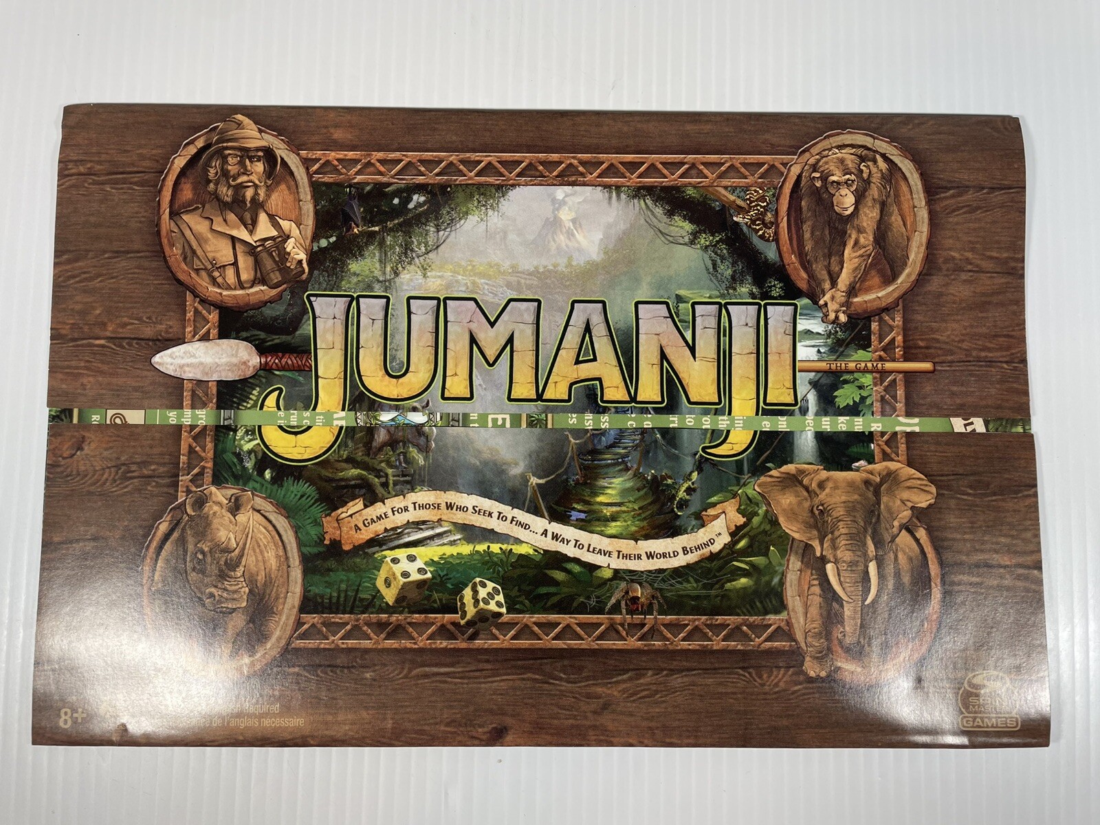 Jumanji the Game Real Wooden Box Edition Board Game Complete