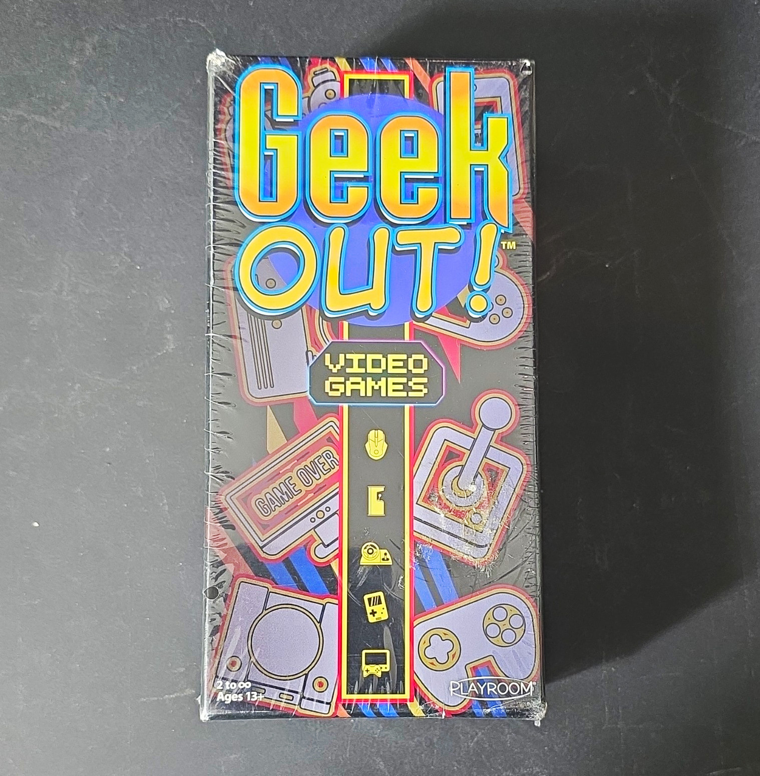 Playroom Geek Out! Video Games Trivia Board Game 2-10 Players Ages 13+
