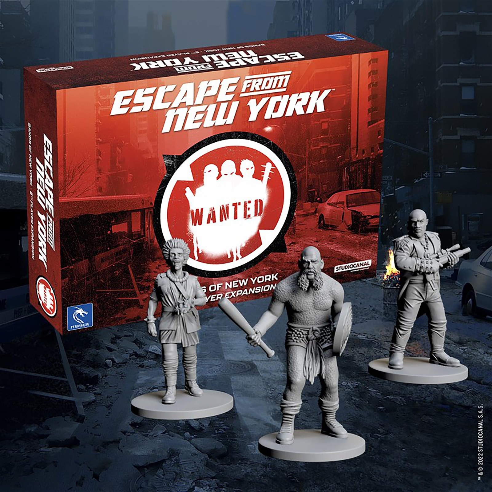Escape from New York Bands of New York Expansion for 5 Players Board Game