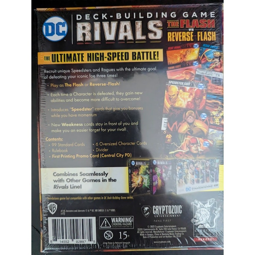 DC Rivals Deck-Building Game The Flash vs Reverse-Flash New Sealed Card Game