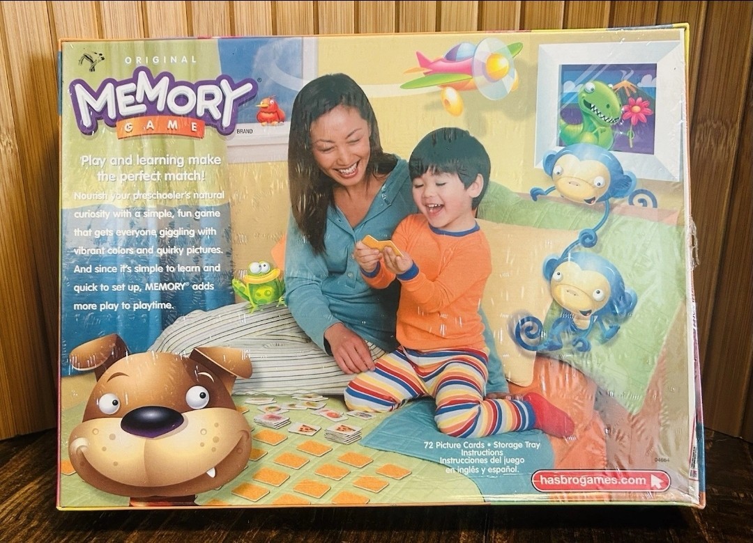 Milton Bradley Hasbro Original Memory Game Preschool 3+ 2007 BRAND NEW SEALED
