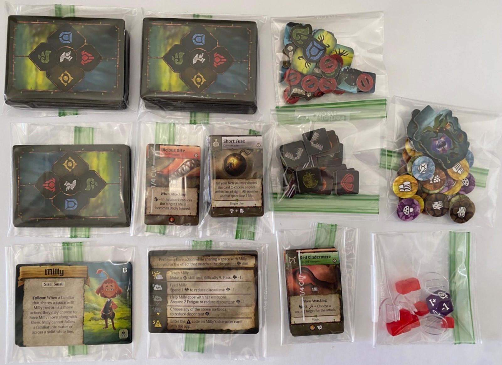 FAMILIAR TALES PLAID HAT BOARD GAME WITH FORAGERS MARKET SUPPLY TRAY