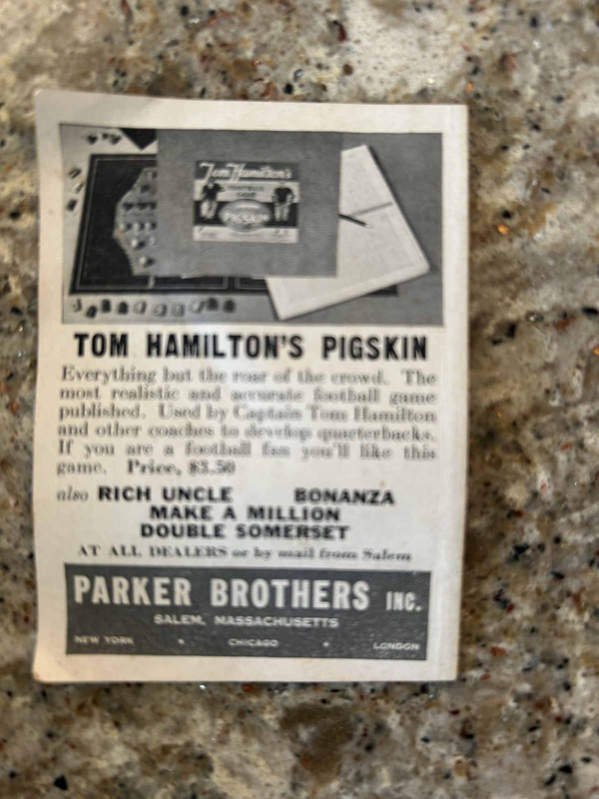 Early MONOPOLY Game-Parker Brothers-“Trade Mark” Black Box-Old Style $$-