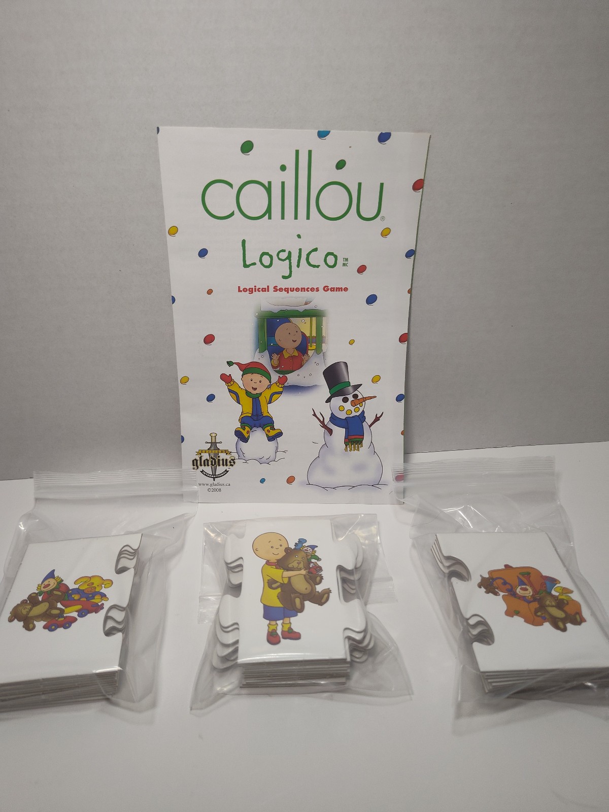 Caillou Logico Logical Sequences Game Complete 3-5 Years Gladius Puzzle Set