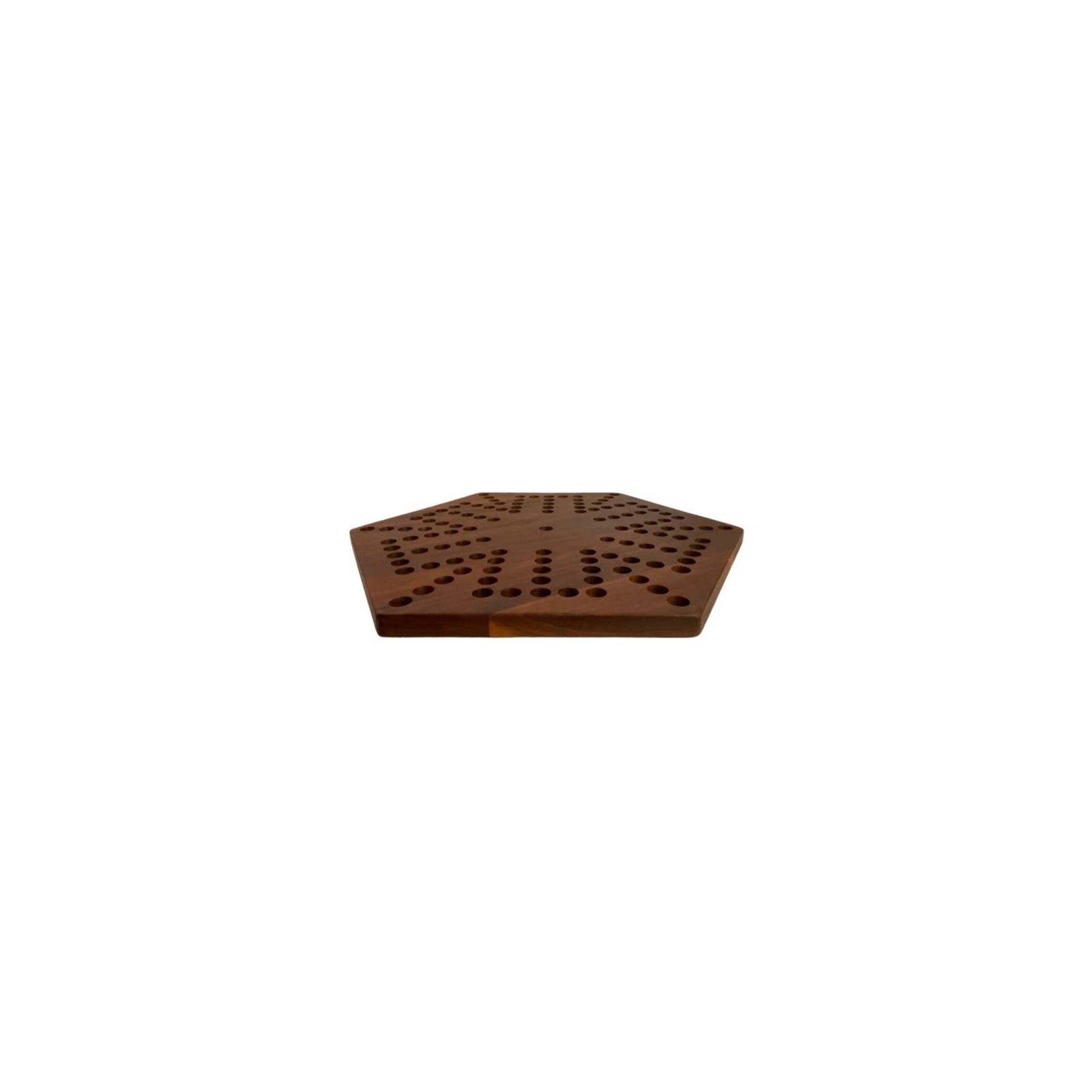 Black Walnut Wahoo Aggravation Game Board 6 Player Handmade Michigan 19″