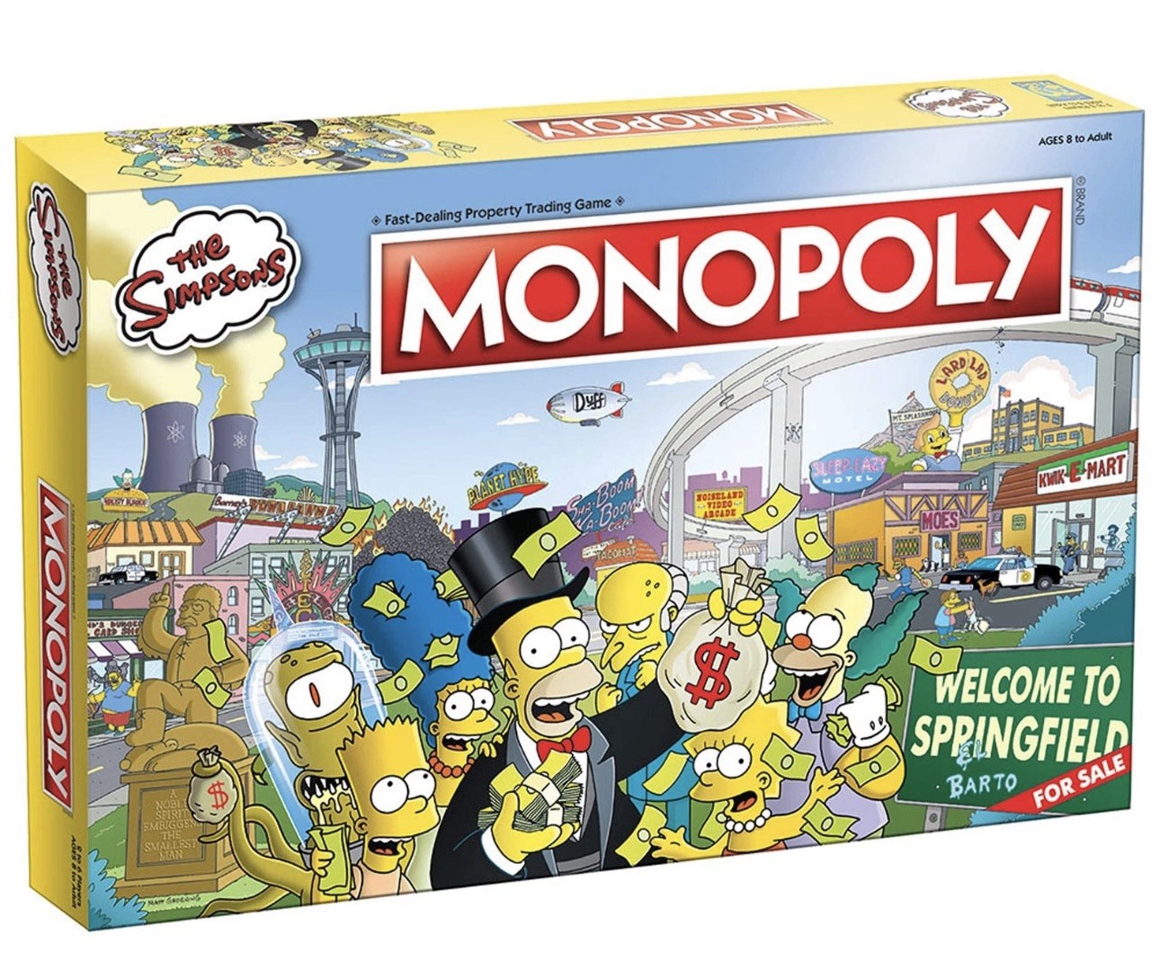 The Simpsons Monopoly Board Game 30th Anniversary Edition for 2 to 6 Players