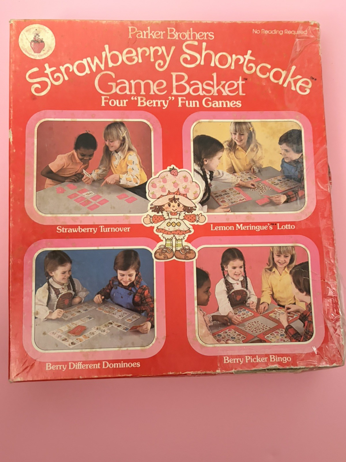 Vintage 1981 Strawberry Shortcake Game Basket 4 “Berry” Fun Games !!!!