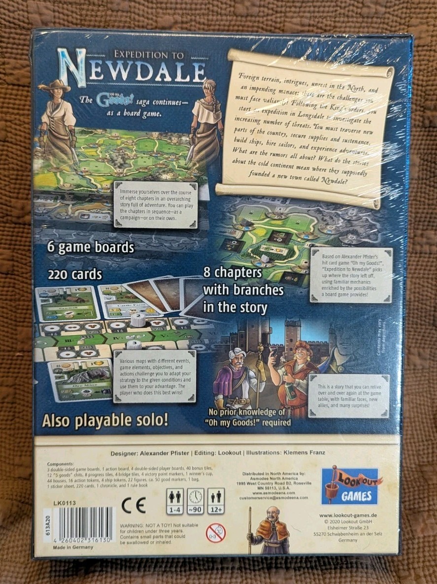 Oh My Goods: Expedition to Newdale Board Game Brand New Sealed