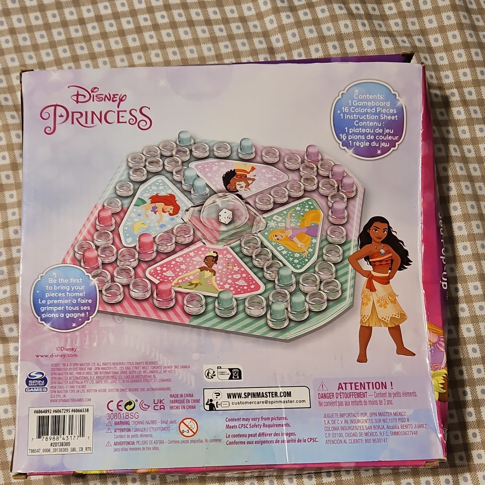 Disney Princess Pop-Up Game Board Game Movie & TV Theme, Ages 4+, 4 Players
