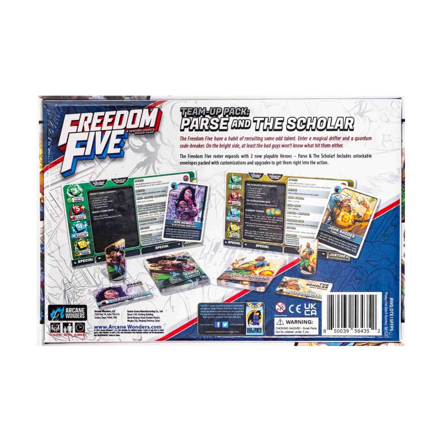 Arcane Wonders Freedom Five Team-Up Pack – Parse and the Scholar Box SW (New)