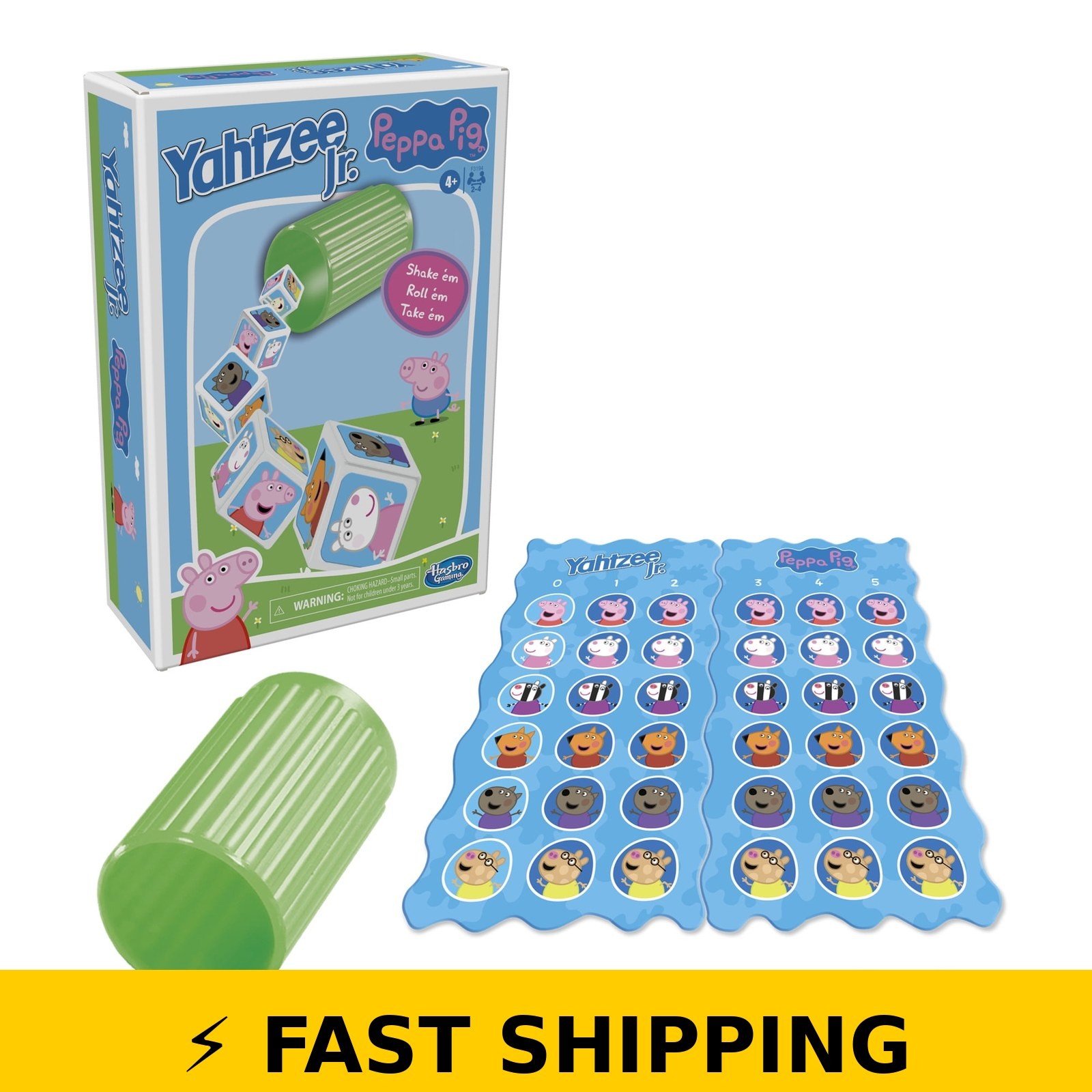 Yahtzee Jr. Peppa Pig Edition Board Game for Kids