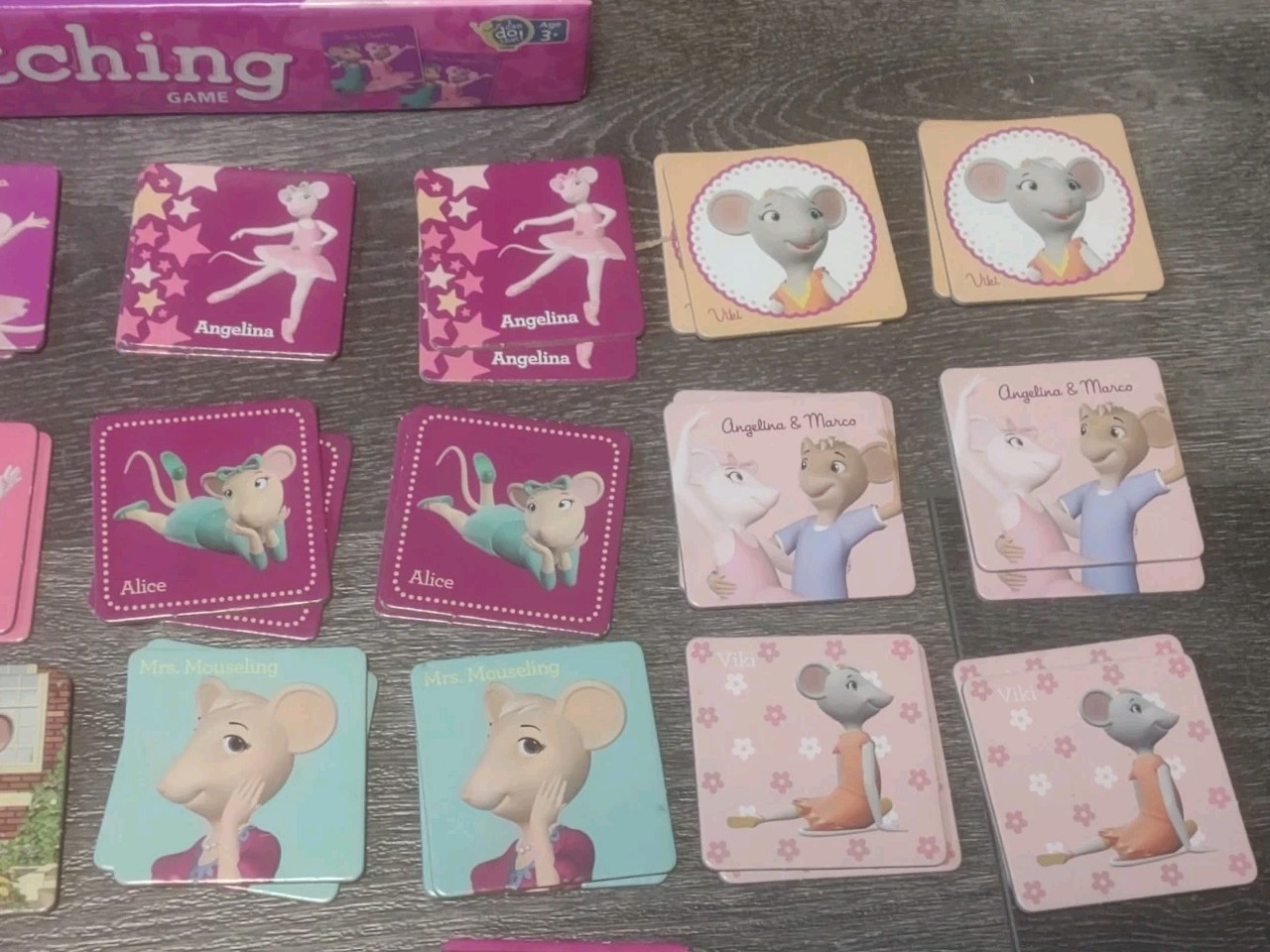 Angelina Ballerina Matching Game The Wonder Forge 2011 Complete