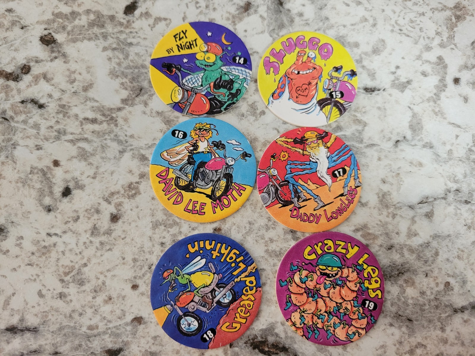 Vintage 1994 Official Slammer Jammer Pogs Milk Caps Imperial Lot of 21 RARE