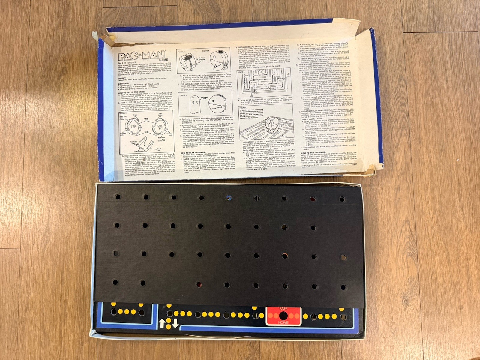 Vintage 1982 Milton Bradley Pac-Man Board Game Arcade Classic 80s