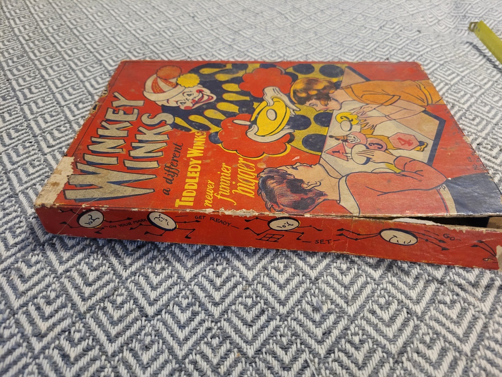 Vintage Winkey Winks No. 54 Transogram Clown Toss Board Game w/ Original Box