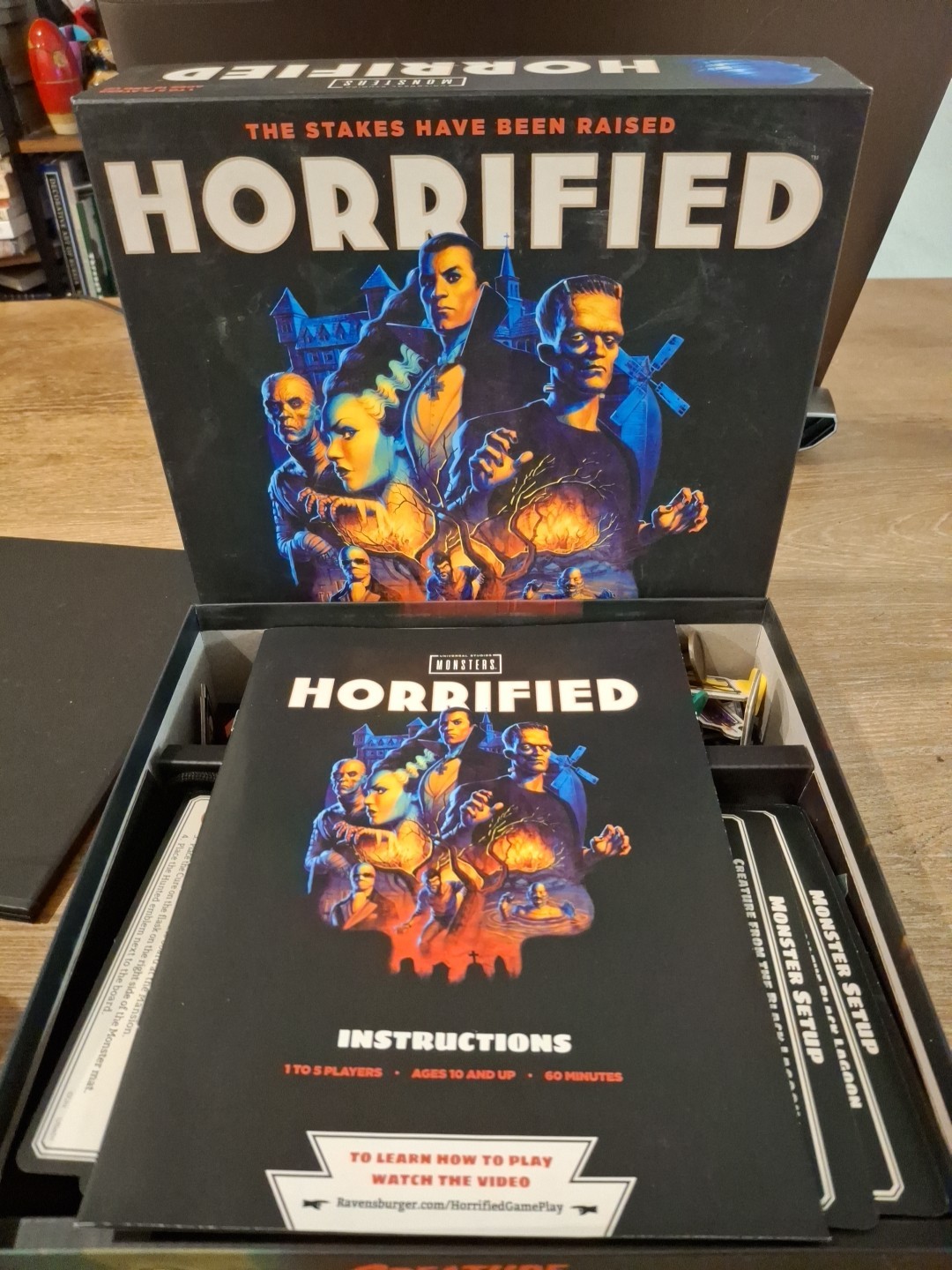 Ravensburger Horrified Universal Monsters Board Game- USED/COMPLETE