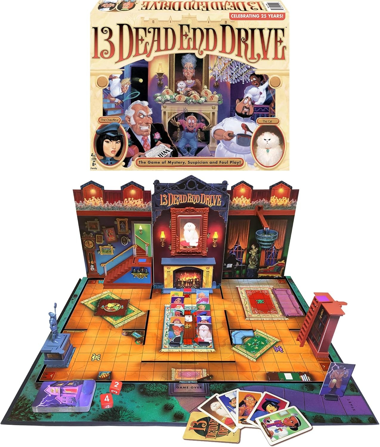 13 Dead End Drive Game of Mystery & Foul Play Deduction 2 to 4 Players Ages 8