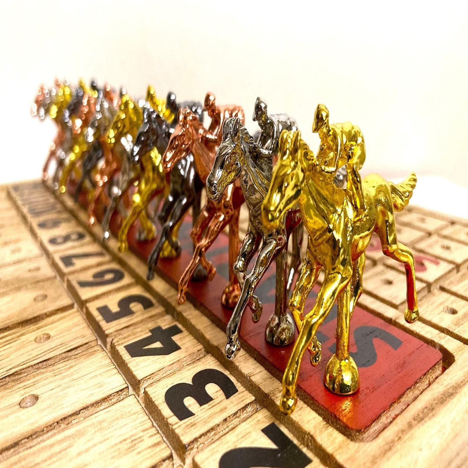 Horse Racing Game for Adults, Foldable Horse Race Board Game with 11 Luxuriou…