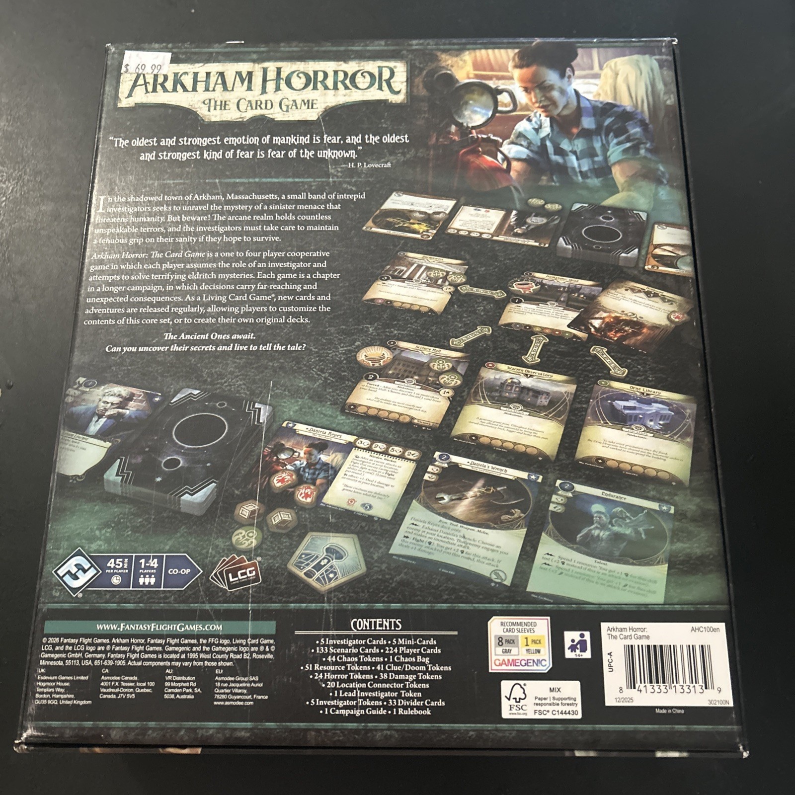Arkham Horror: The Card Game Core Set Used Once