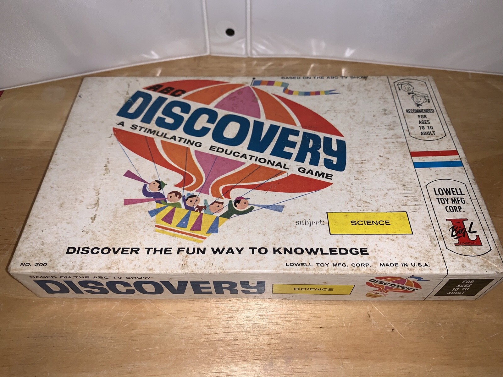Vintage 1960’s LOWELL TOY MFG. Discovery #200 Learning Game SCIENCE Rare